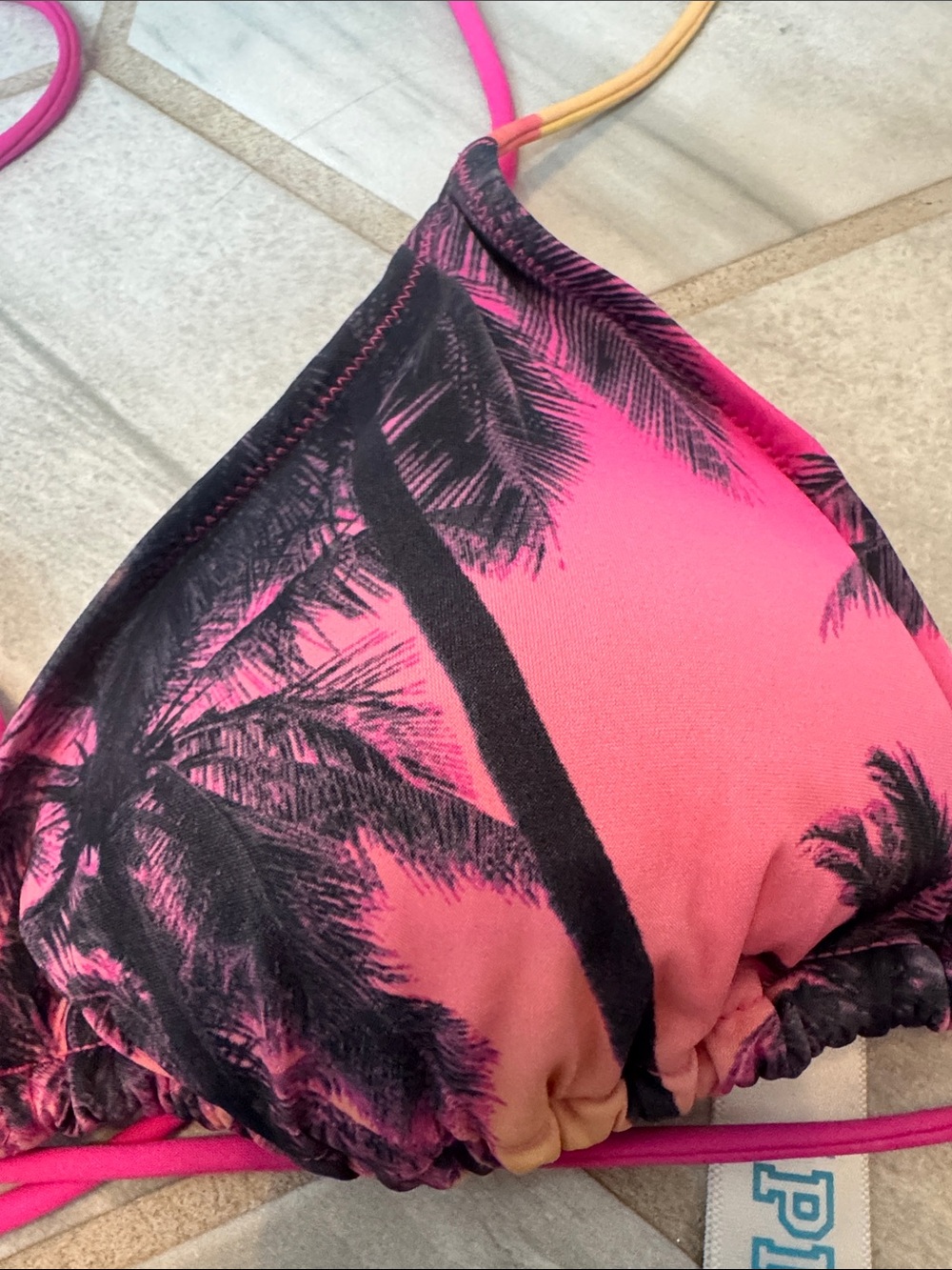 VS Pink Gradient Palm Tree Bikini Set - Picture 6 of 11